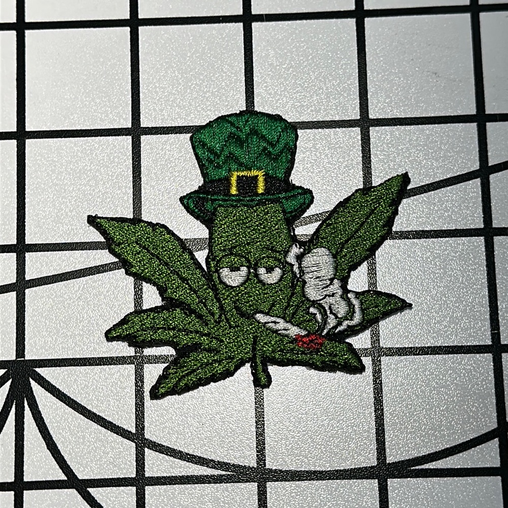 Weed St. Patrick’s iron on patch